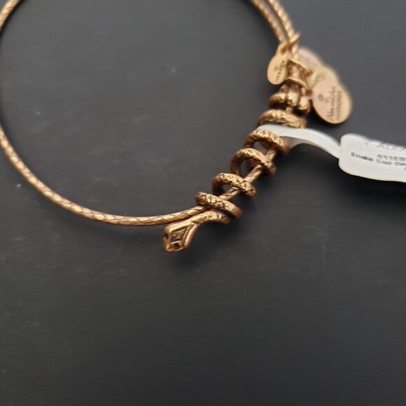 🐍⛎ NWT Alex and Ani Snake Coil Wrap Bangle Bracelet  651 - Picture 4 of 6